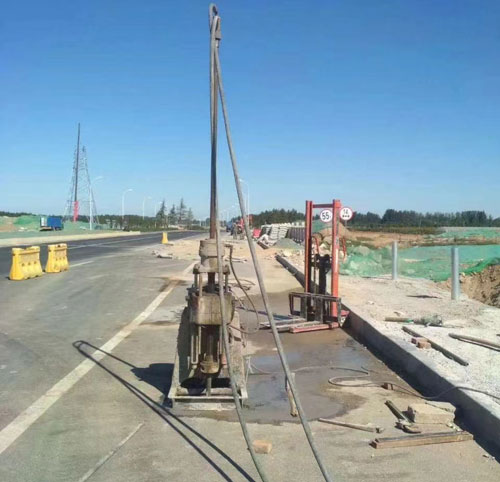 越西公路高聚物注浆加固